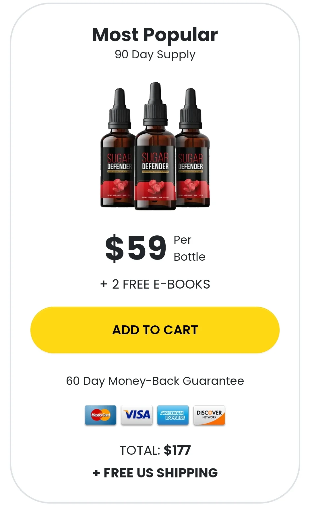 Sugar Defender™ 3 bottles price